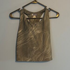 Champion Women's Marble Gray long line sports bra